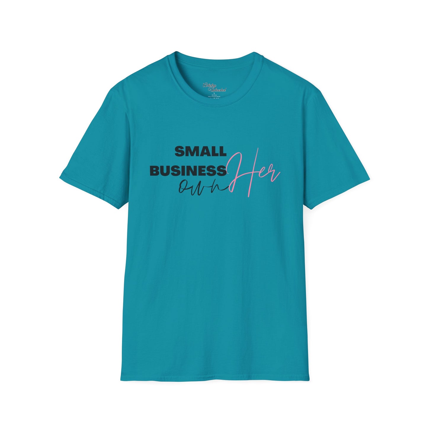 Small Business Manifesting White Unisex Softstyle T-Shirt