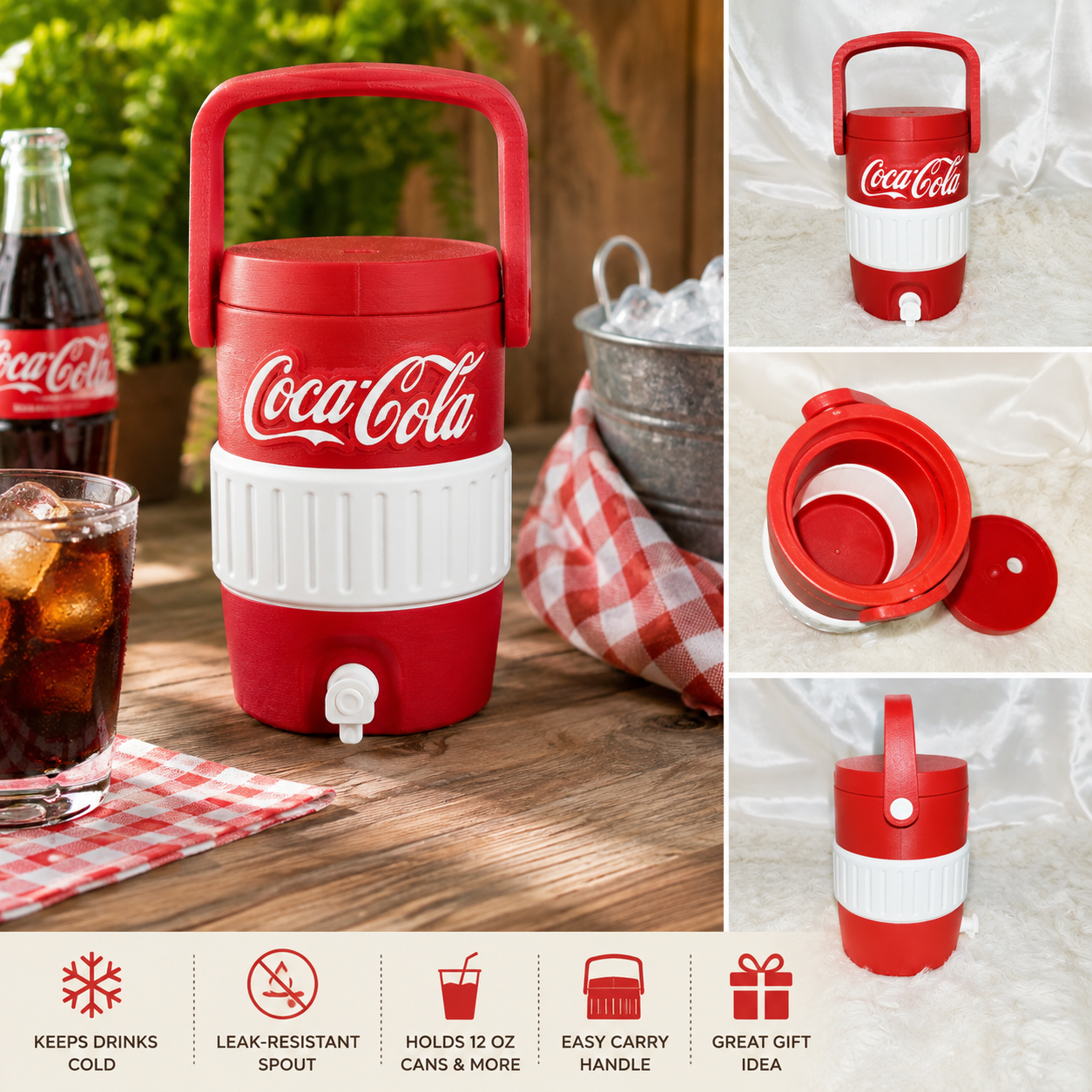 Lidded Can Cooler Koozie, 12 oz Standard Can Holder, Skinny Can Cooler, 16 oz Can Koozie, Mini Cooler Drink Holder, 3D Printed Gift