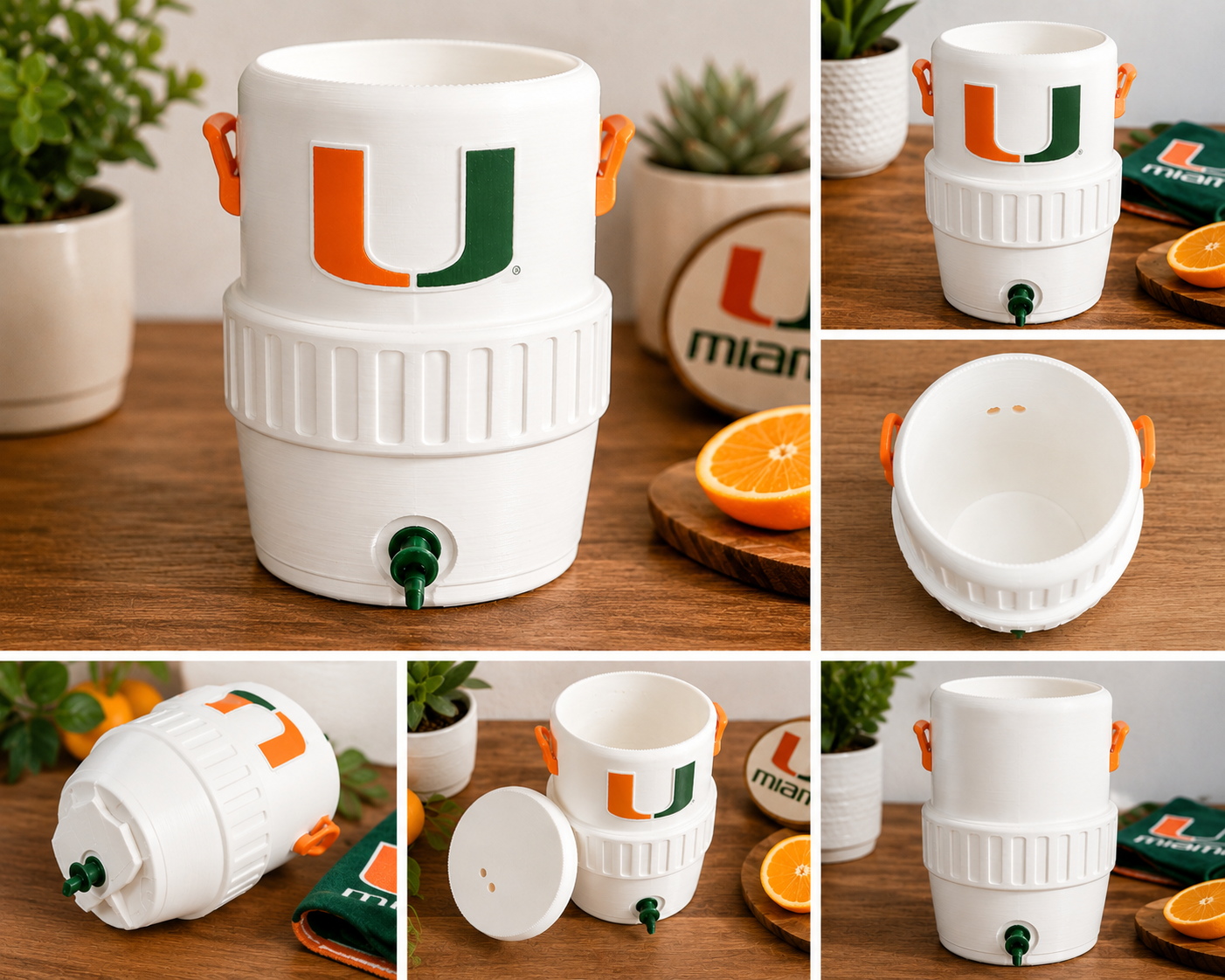Mini Cooler Can Koozie | 3D Printed Drink Cooler | Game Day Can Cooler | Tailgate BBQ Camping Gift