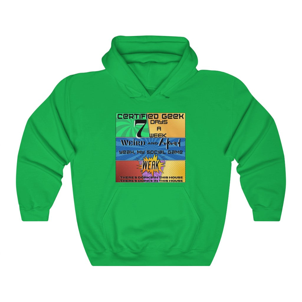 Certified Geek WAP Comic Font Unisex Heavy Blend™ Hooded Sweatshirt