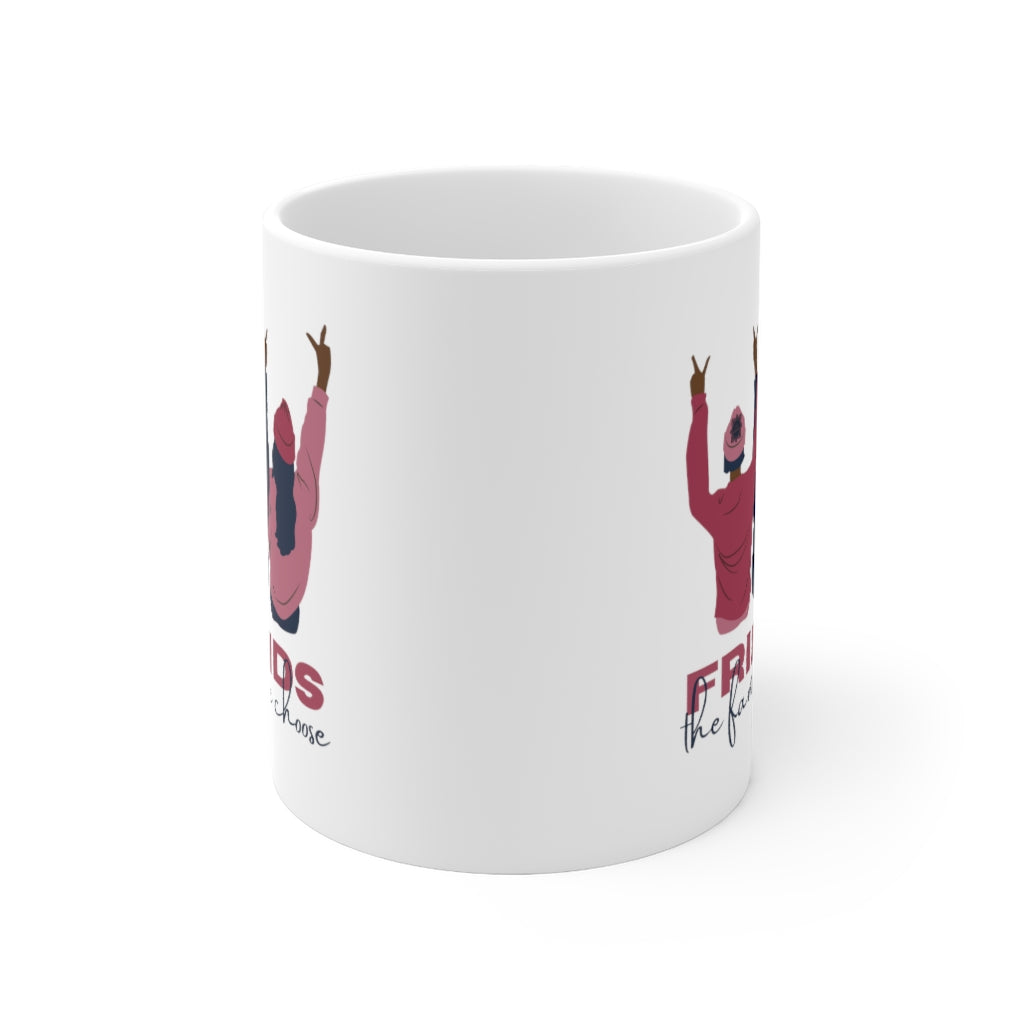 Friends are Family Pink 11oz Mug