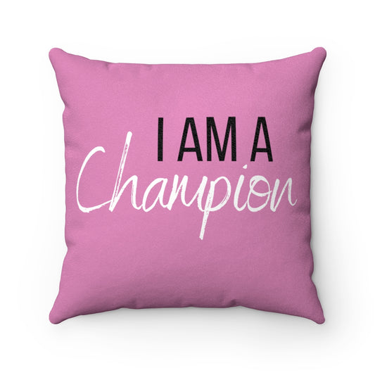 Champion Faux Suede Square Pillow