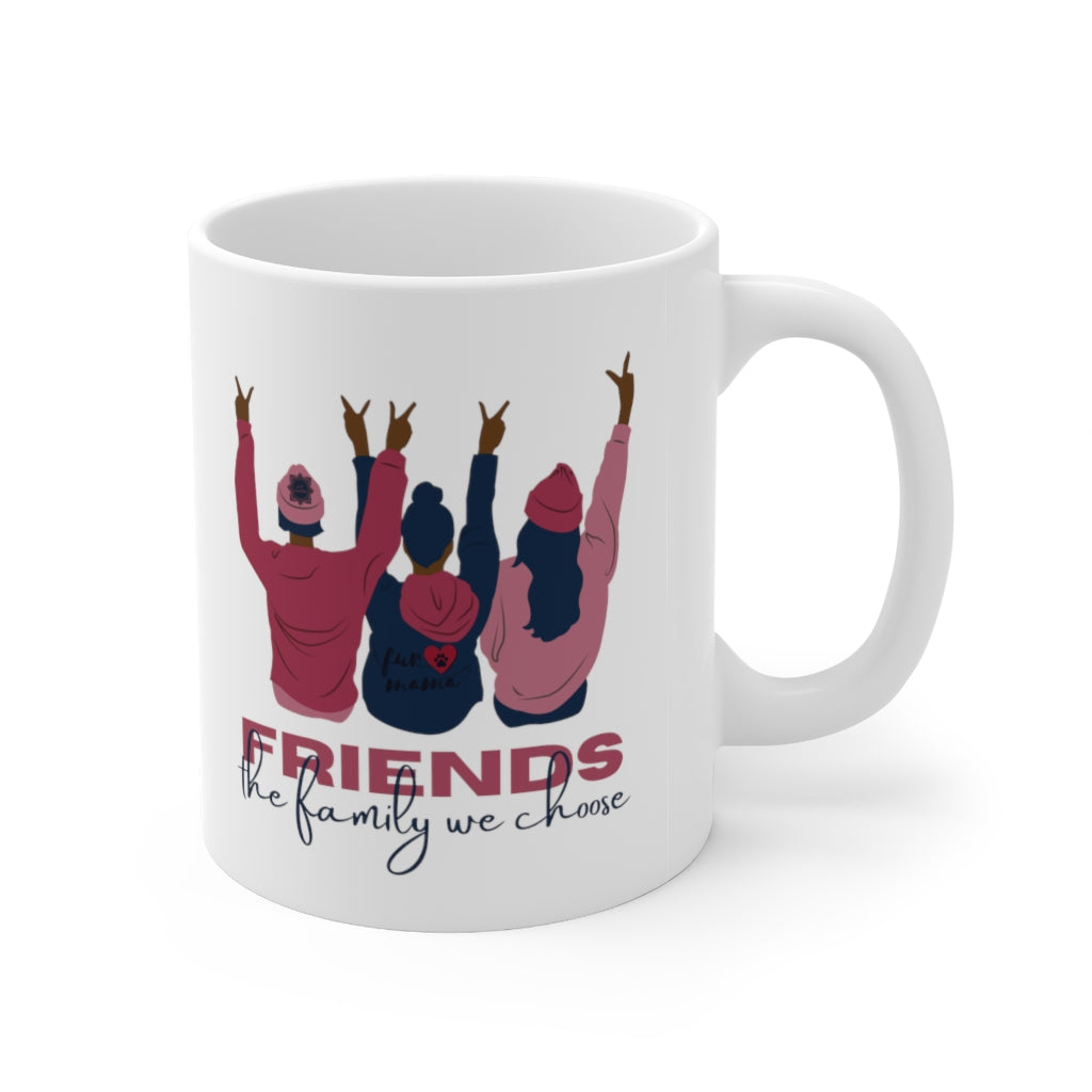 Friends are Family Pink 11oz Mug