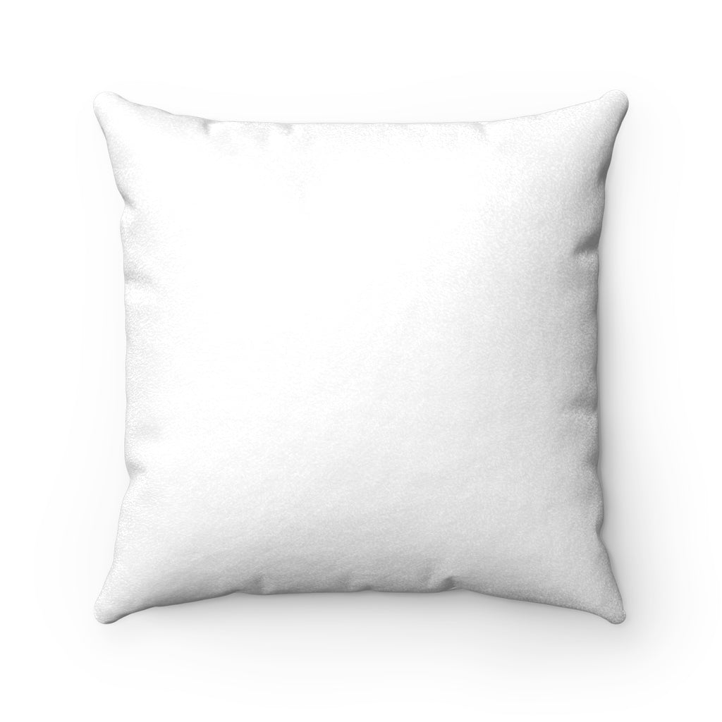 Believe Faux Suede Square Pillow