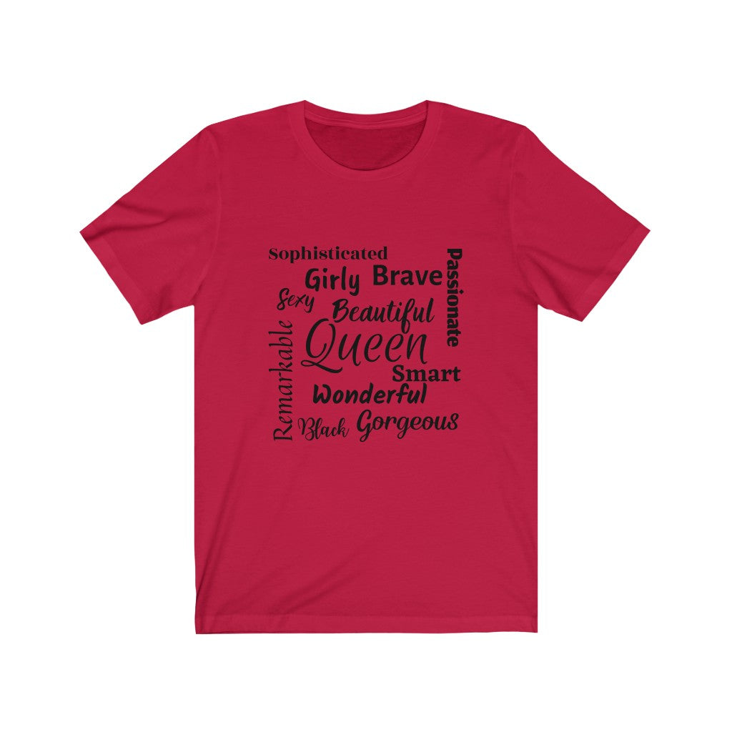 Royal Queen Typography Unisex Jersey Short Sleeve Tee