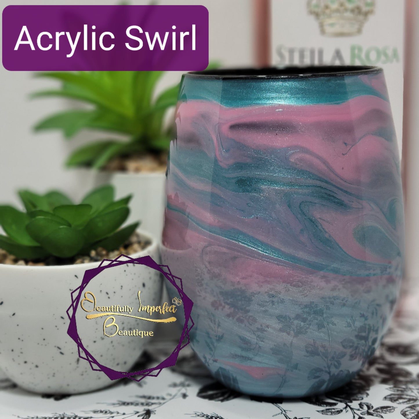 Shimmering Swirl Tumblers