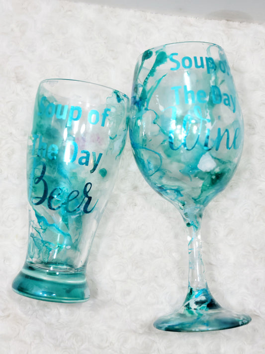 Wine and Beer Glass Drink Set