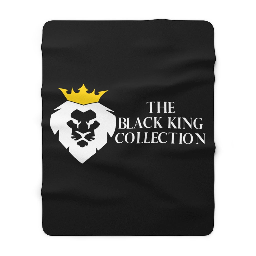 The Black King Collection Sherpa Fleece Blanket.