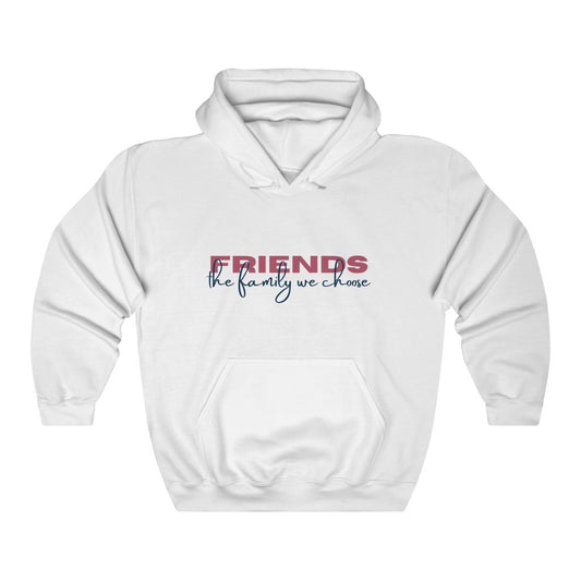 Friends are Family Pink Unisex Heavy Blend™ Hooded Sweatshirt