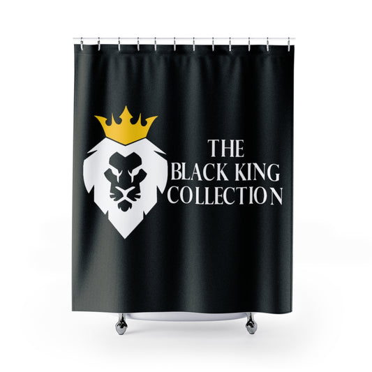 The Black King Collection Shower Curtains