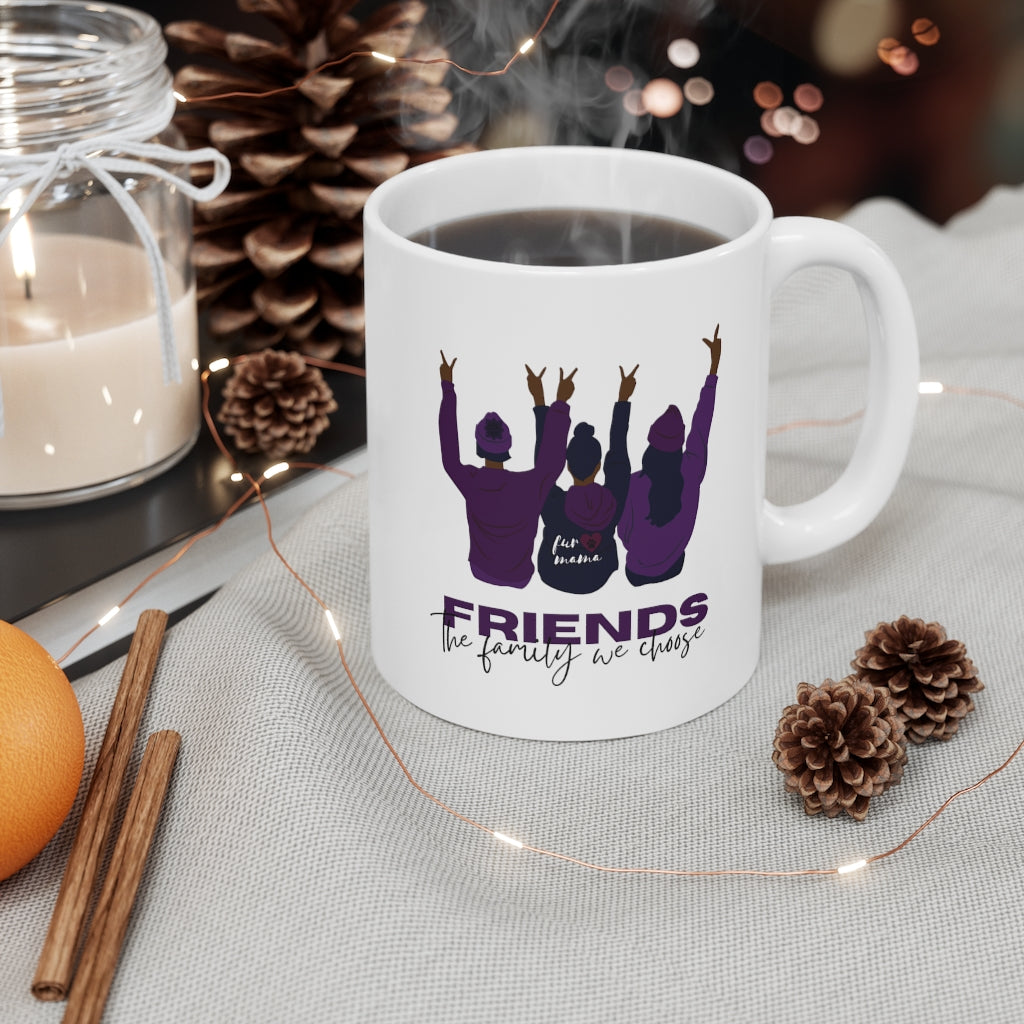 Friends are Family Purple 11oz Mug