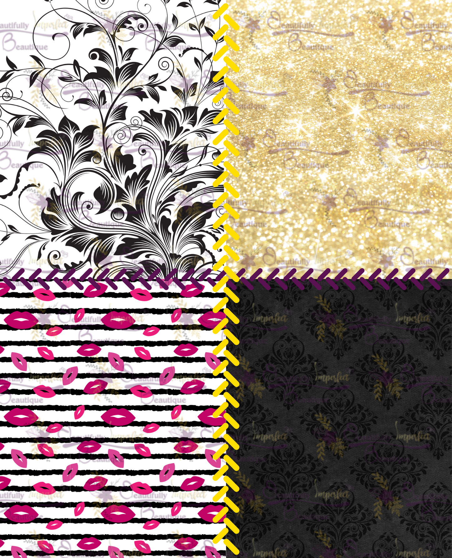 Diva Notebook Cover Digital Paper