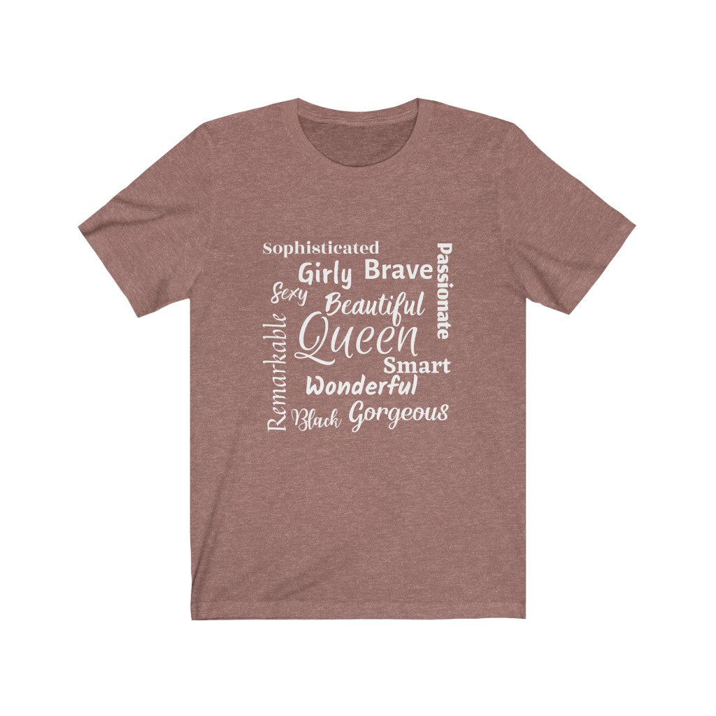 Royal Queen Typography Unisex Jersey Short Sleeve Tee