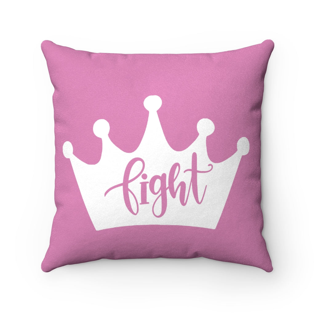 Fighting Queen Faux Suede Square Pillow