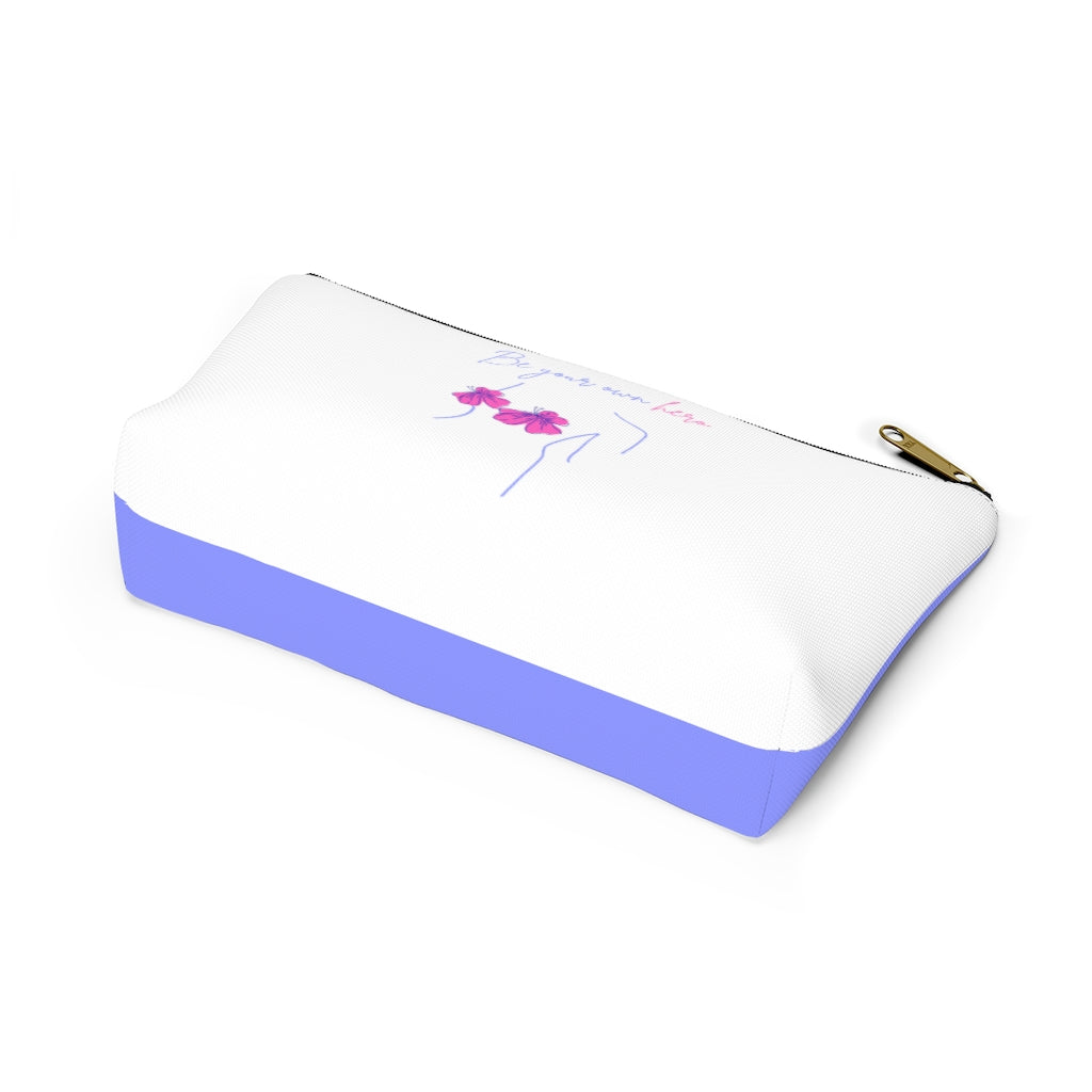 Pink Hero Periwinkle Accessory Pouch w T-bottom