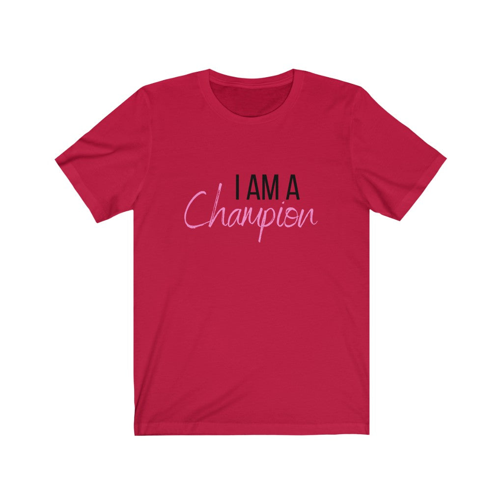 Pink Champion Unisex Jersey Short Sleeve Tee