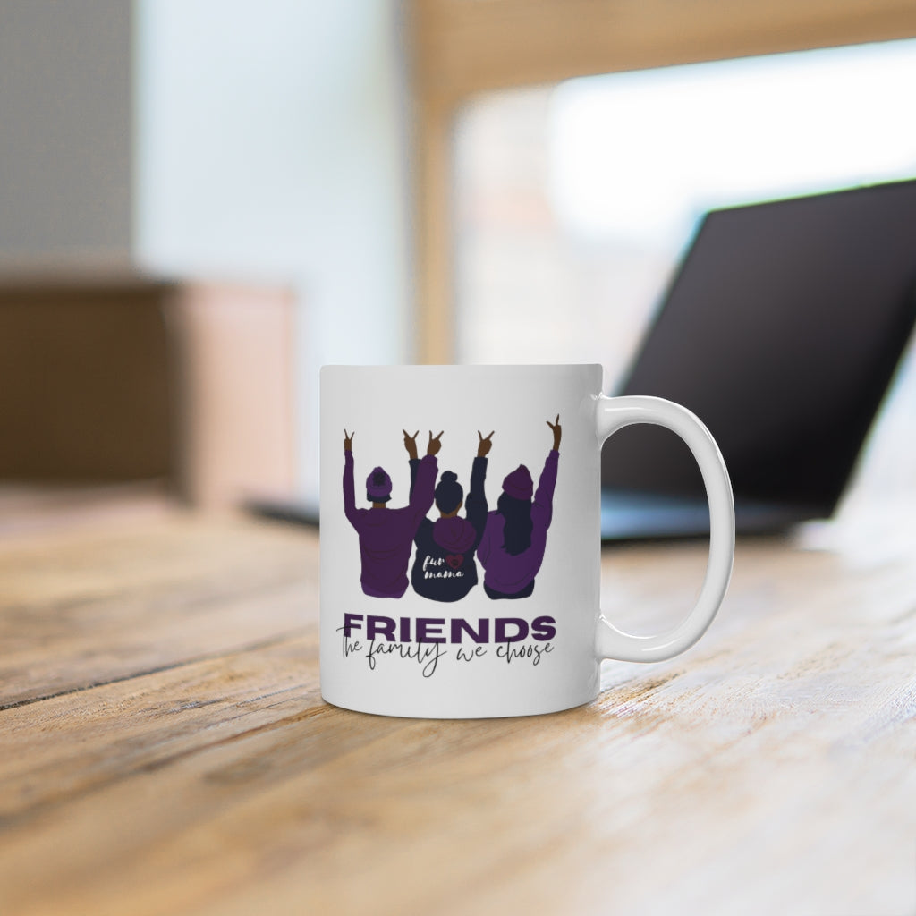 Friends are Family Purple 11oz Mug