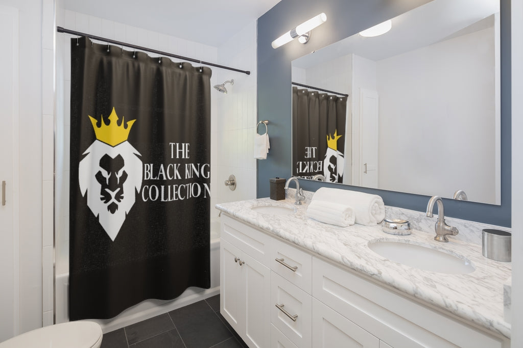 The Black King Collection Shower Curtains