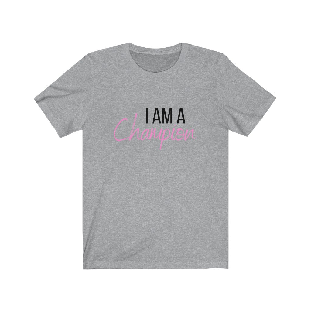 Pink Champion Unisex Jersey Short Sleeve Tee