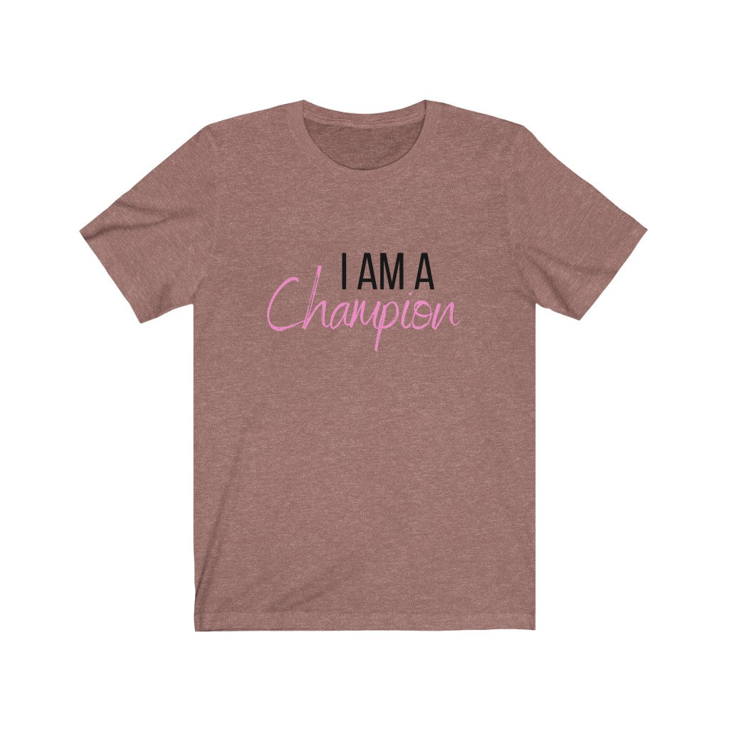 Pink Champion Unisex Jersey Short Sleeve Tee