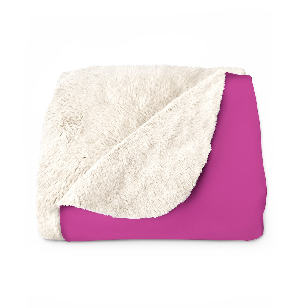 Believe - Pink Sherpa Fleece Blanket