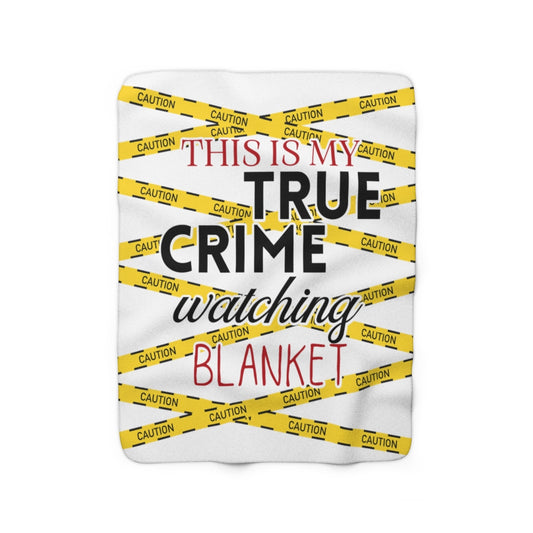 True Crime Sherpa Fleece Blanket