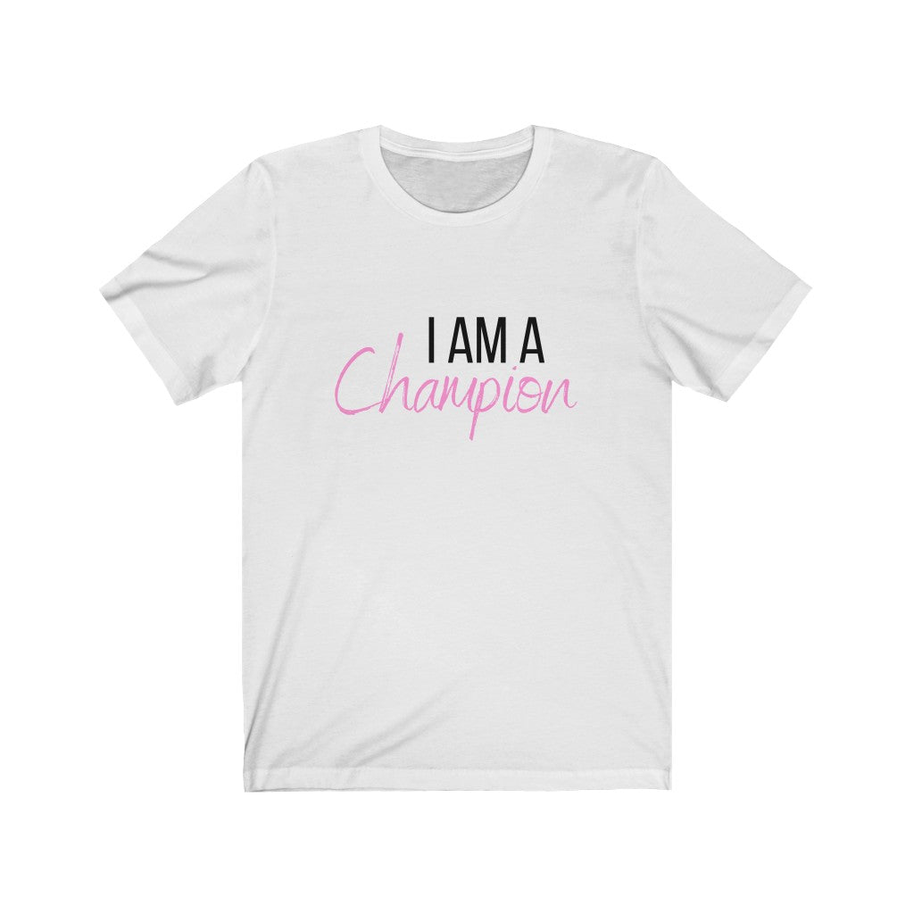 Pink Champion Unisex Jersey Short Sleeve Tee