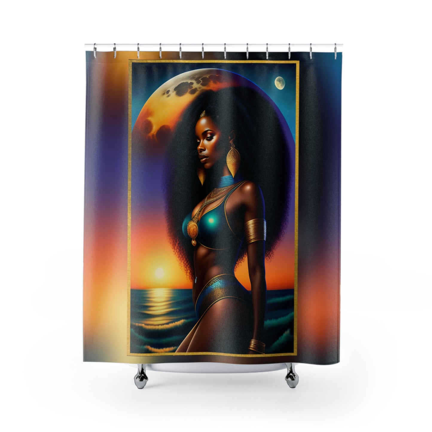 Nubian Goddess Shower Curtains