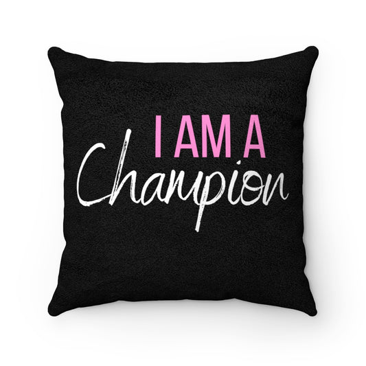 Champion Faux Suede Square Pillow