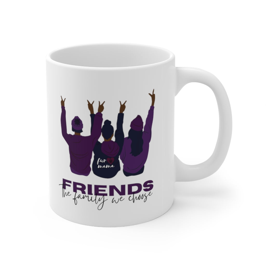 Friends are Family Purple 11oz Mug