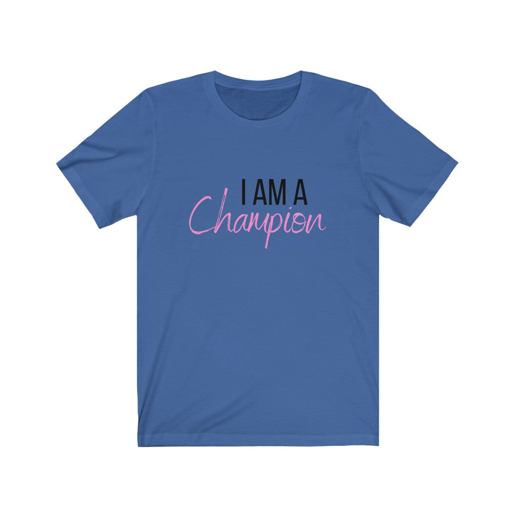 Pink Champion Unisex Jersey Short Sleeve Tee