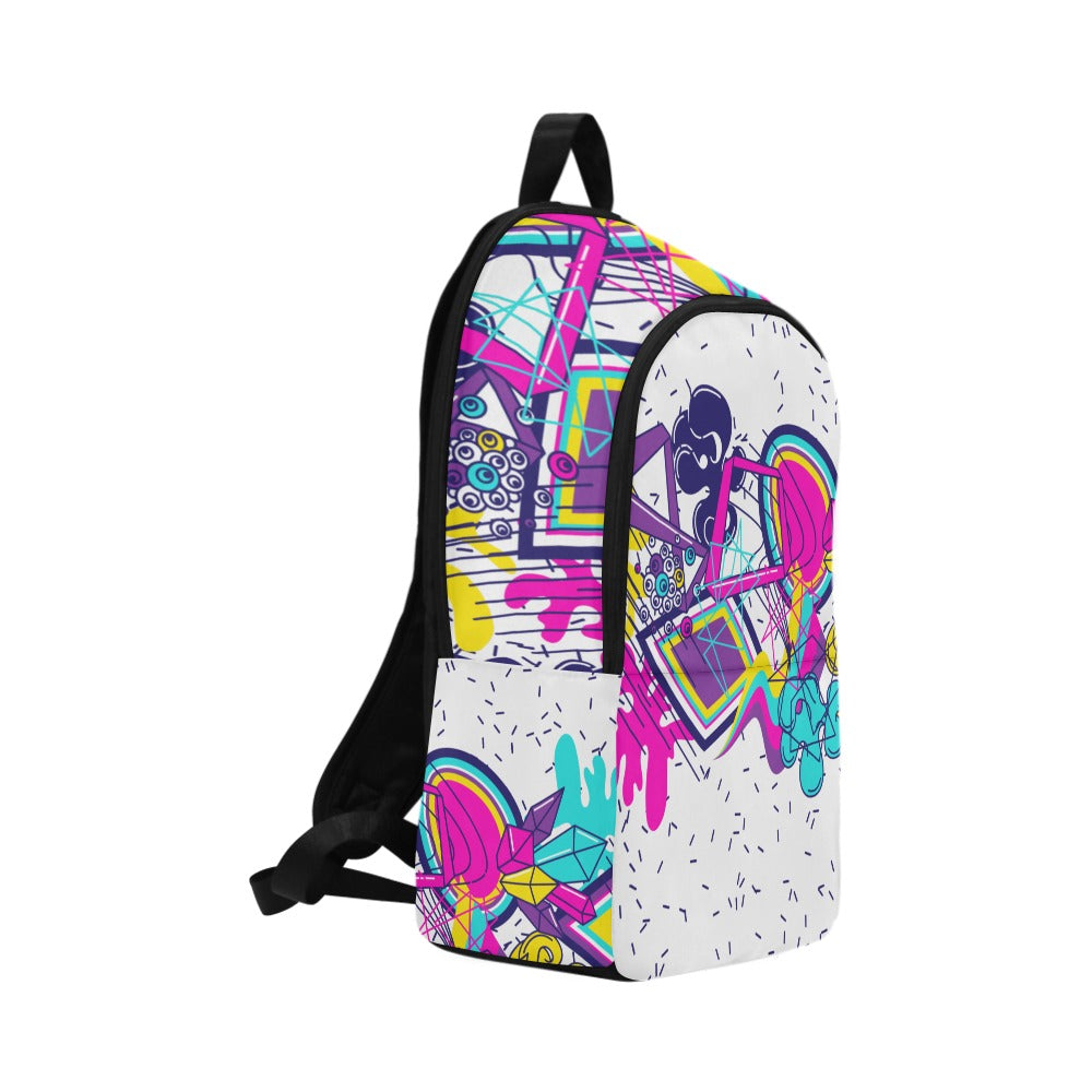 Abstract Graffiti Fabric Backpack