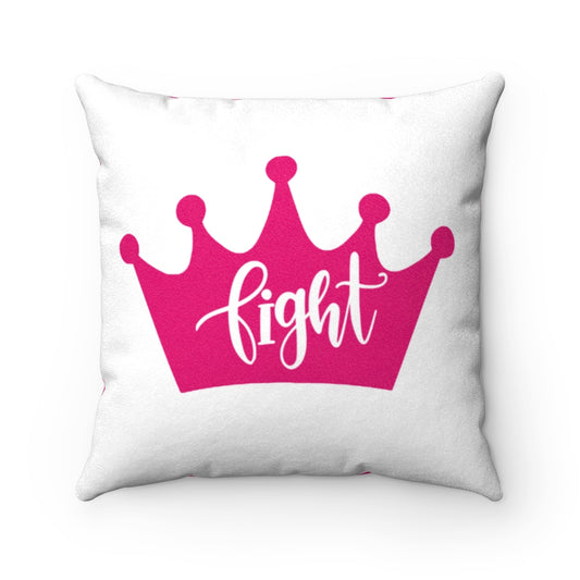 Fighting Queen Faux Suede Square Pillow