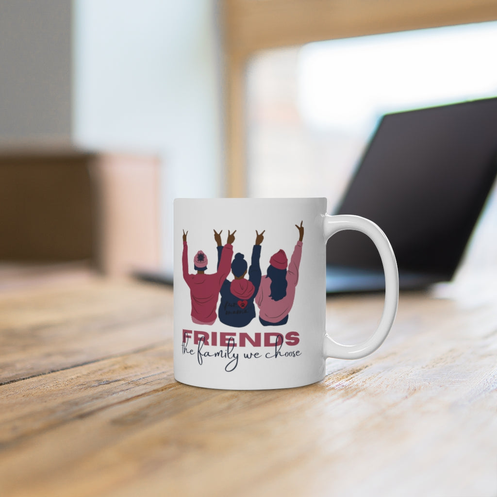 Friends are Family Pink 11oz Mug