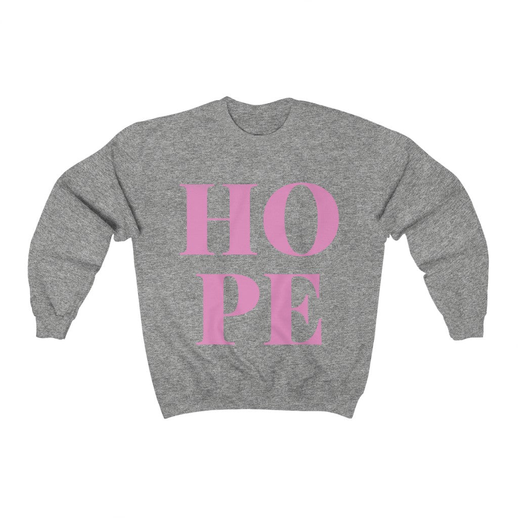 Pink Hope Unisex Heavy Blend™ Crewneck Sweatshirt