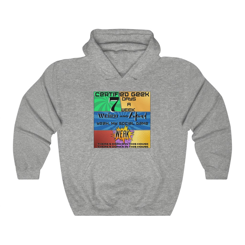Certified Geek WAP Comic Font Unisex Heavy Blend™ Hooded Sweatshirt