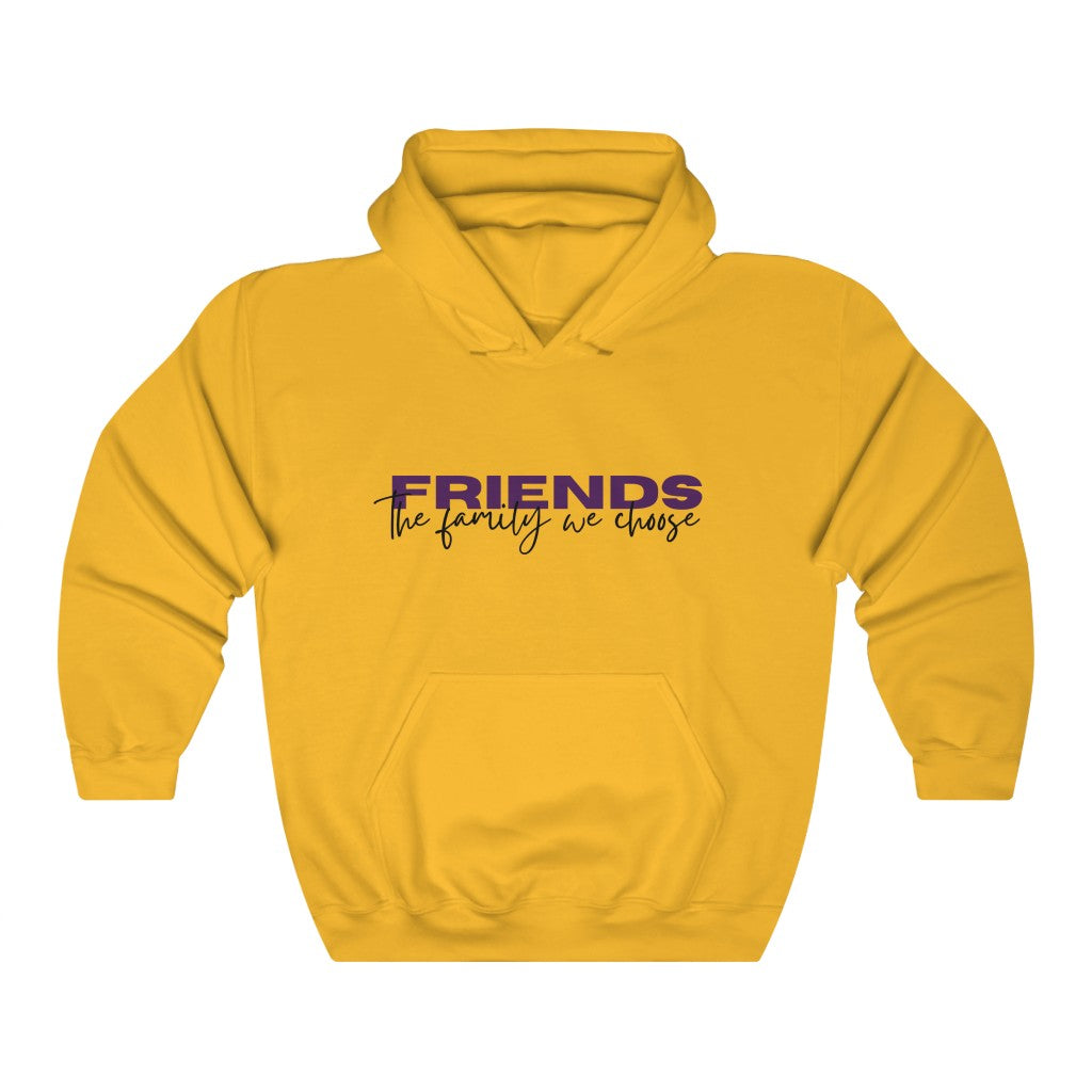 Friends are Family Purple Unisex Heavy Blend™ Hooded Sweatshirt