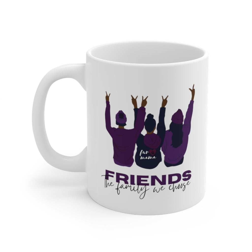 Friends are Family Purple 11oz Mug