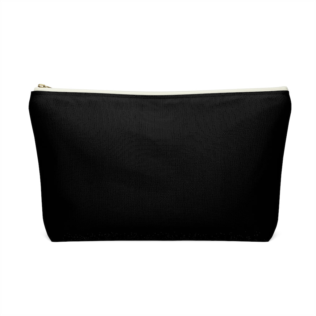 #TotAllyPink Black Accessory Pouch w T-bottom