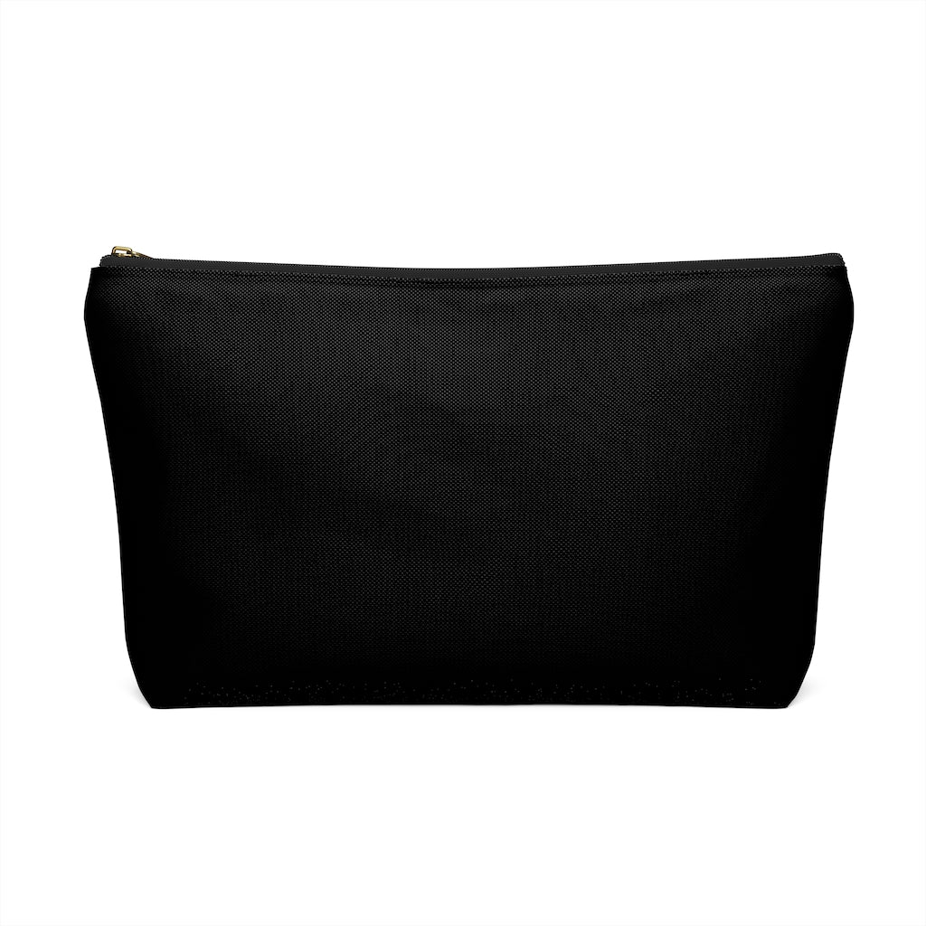 #TotAllyPink Black Accessory Pouch w T-bottom