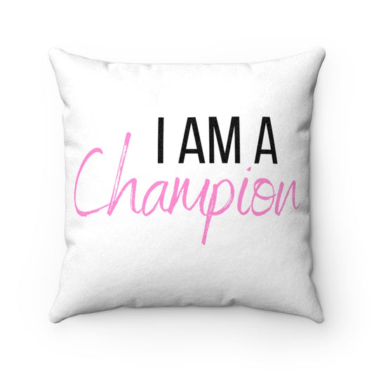 Champion Faux Suede Square Pillow