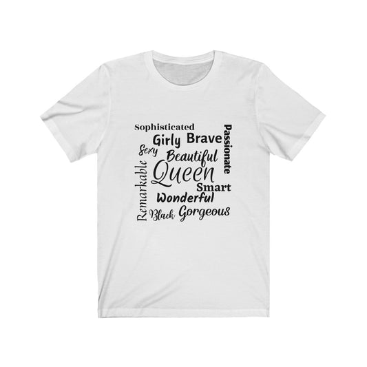 Royal Queen Typography Unisex Jersey Short Sleeve Tee