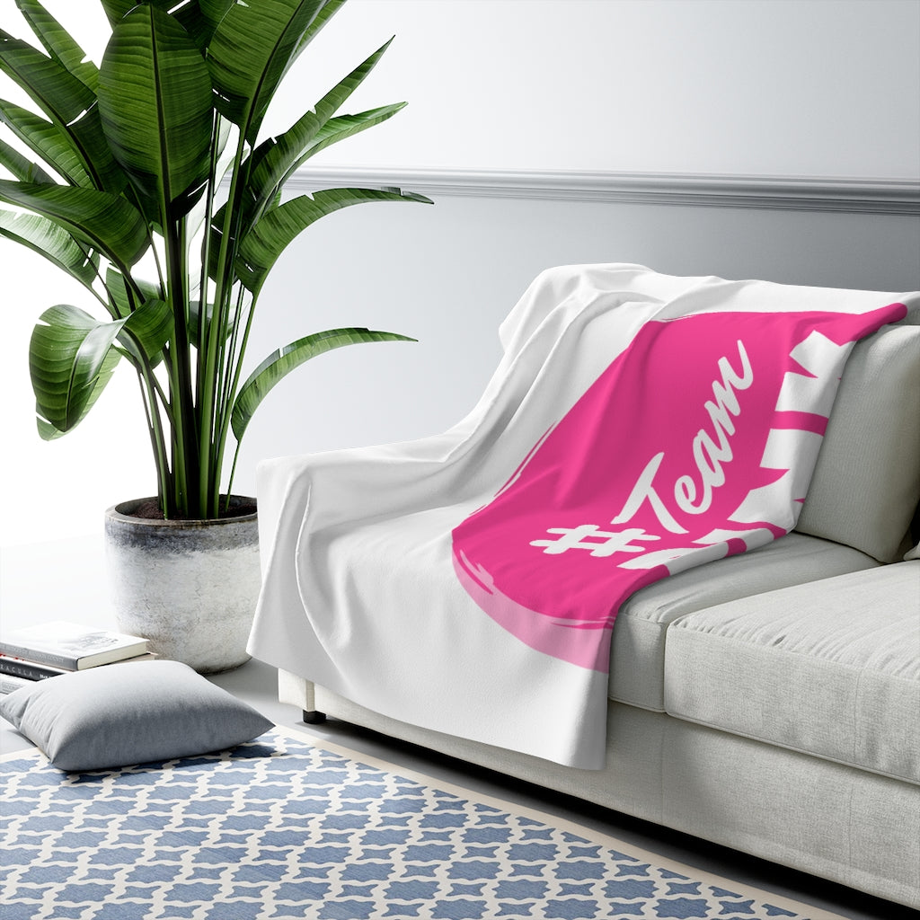 #TeamPink Sherpa Fleece Blanket