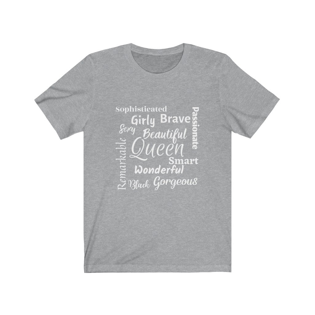 Royal Queen Typography Unisex Jersey Short Sleeve Tee