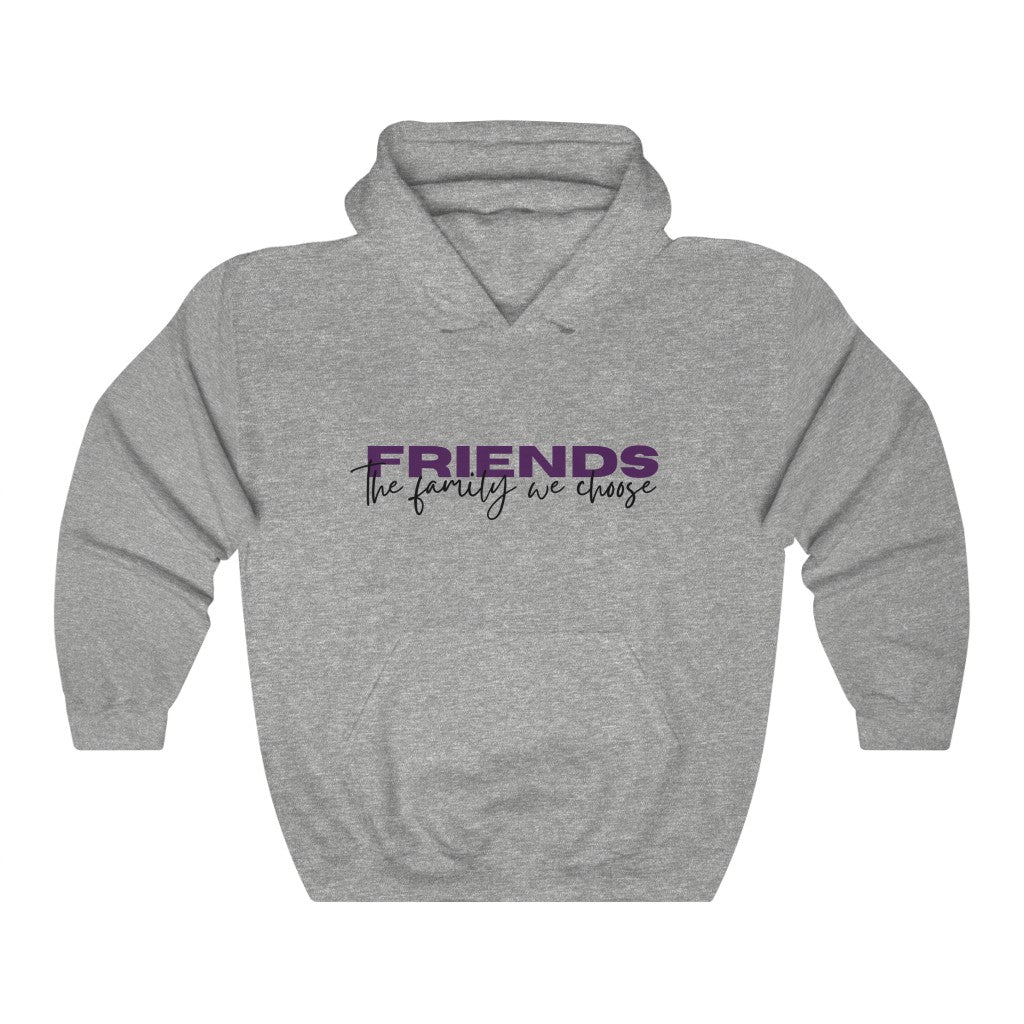 Friends are Family Purple Unisex Heavy Blend™ Hooded Sweatshirt