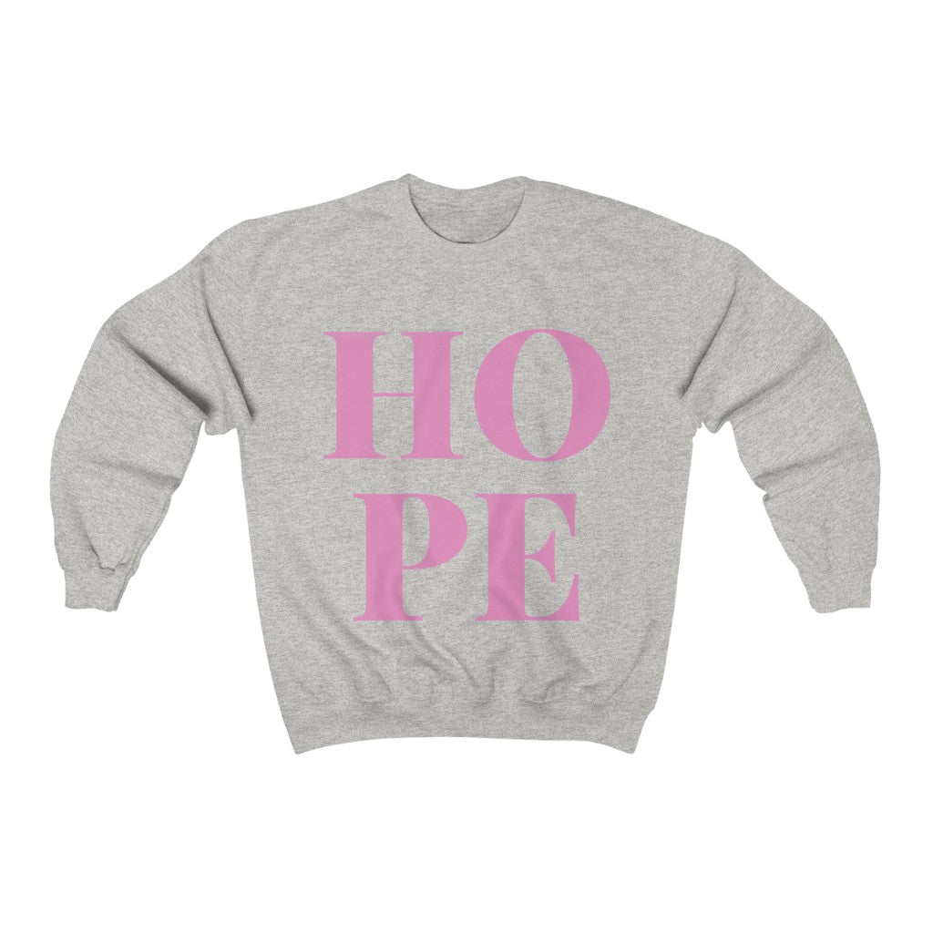 Pink Hope Unisex Heavy Blend™ Crewneck Sweatshirt